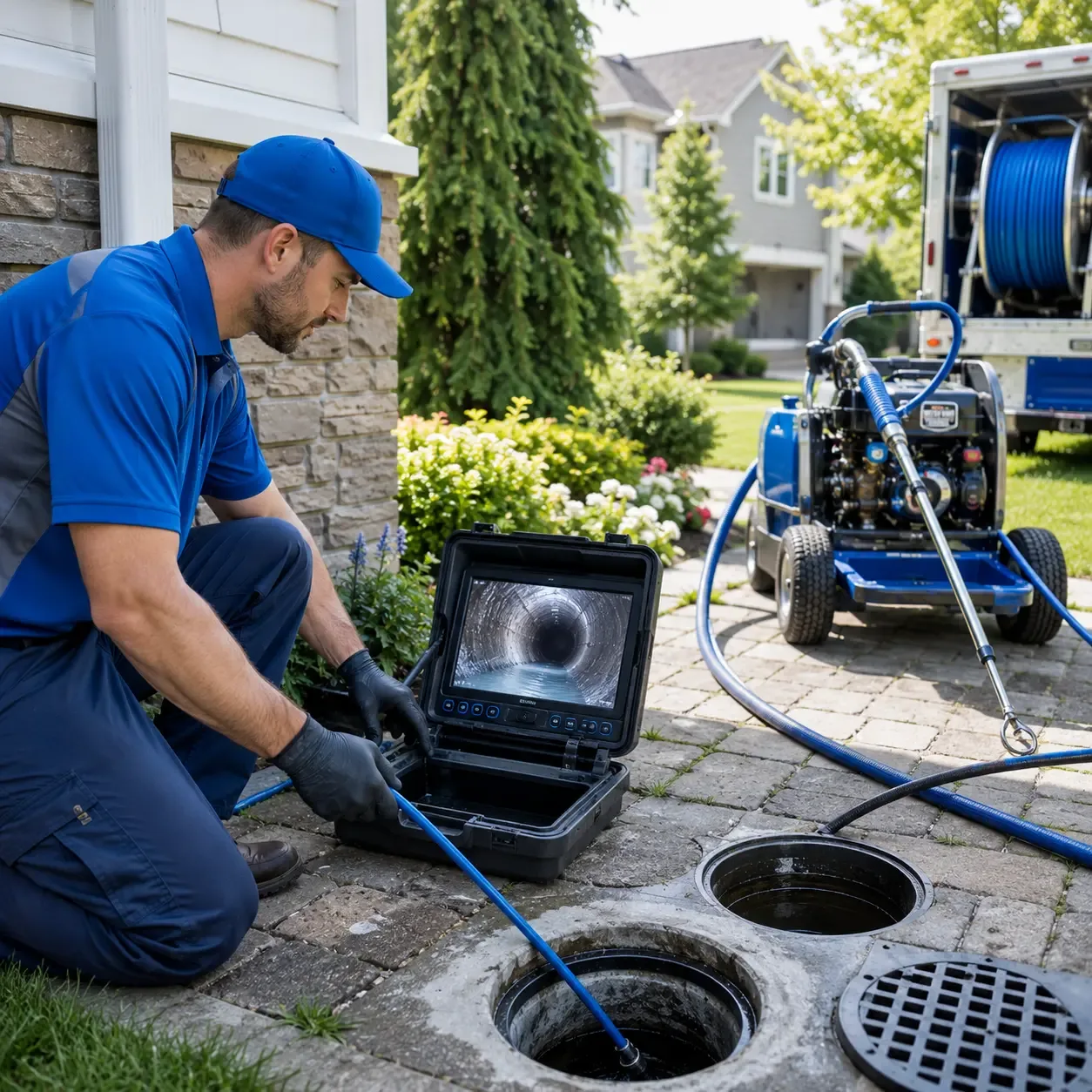 Outdoor drain cleaning professionals serving Fredericksburg, OH